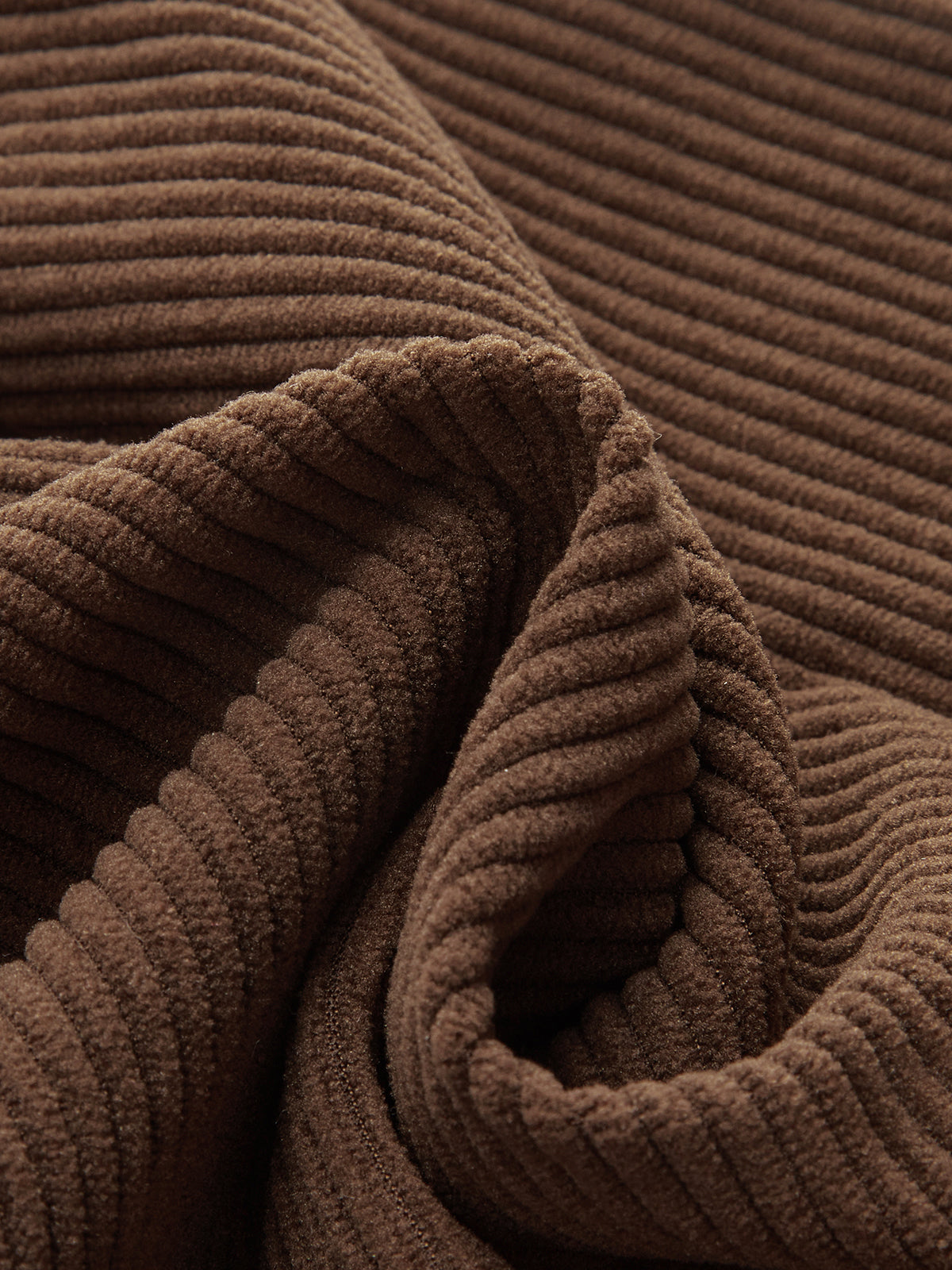 Corduroy Wide-Leg Pleated Pants